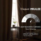 MIULEE Room Darkening Extra Long Curtains Thermal Insulated Drapes Solid Window - Image 2