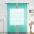 SpaceDresser Sheer Voile Window Treatment Rod Pocket Curtain Panels by SpaceDresser