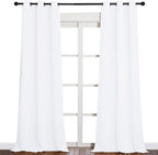 NICETOWN Solid Window Curtain Panels, 42 x 90 - Image 2