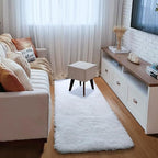 ONASAR White Runner Rugs for Bedroom Living Room, Luxury Bedside Fluffy Area - Image 4