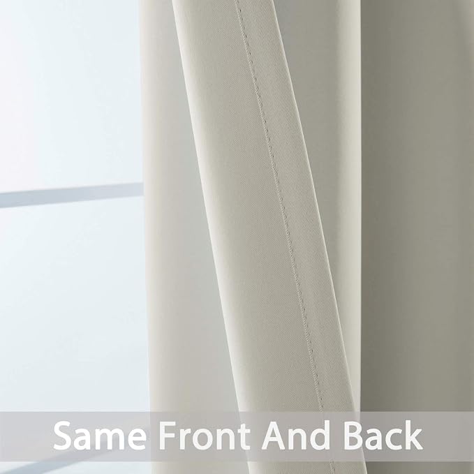 Yakamok Blackout Curtains for Bedroom, Room Darkening Thermal Insulated Grommet - Image 5