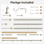 Zeerobee Curtain Rods for Windows 120 to 240, 1 Inch Industrial Wrap Around - Image 7