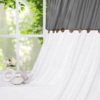 FRAMICS Farmhouse Cotton Linen Curtains - Image 3