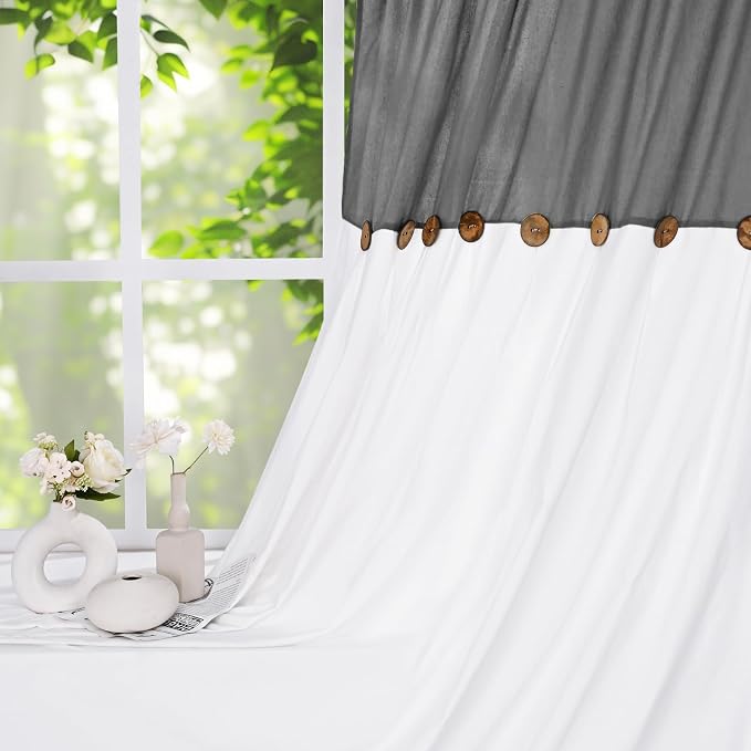 FRAMICS Farmhouse Cotton Linen Curtains - Image 7