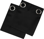 LEMOMO Blackout Curtains 66 x 54 Inch Long Black Curtains Set of 2 Panels Room - Image 9