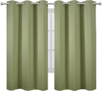 LEMOMO Blackout Curtains 42 x 63 inch/Sage Green Curtains Set of 2 - Image 2
