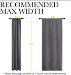 NICETOWN Grey Window Curtains for Bedroom - Image 7