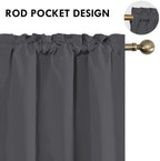 DWCN Blackout Curtains for Bedroom 84 inches Long 2 Panels Set, Solid Thermal - Image 4