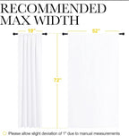 NICETOWN 50% Light Blocking Kitchen Curtains - Image 7