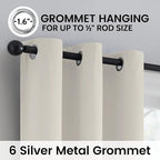 SimpleHome 100% Blackout Curtains - Image 5