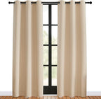 NICETOWN Room Darkening Draperies Window Curtain Panels, Biscotti Beige - Image 2