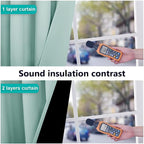 NICETOWN Aqua Blue 100% Blackout Lined Curtains, 2 Thick Layers Narrow Wide - Image 4