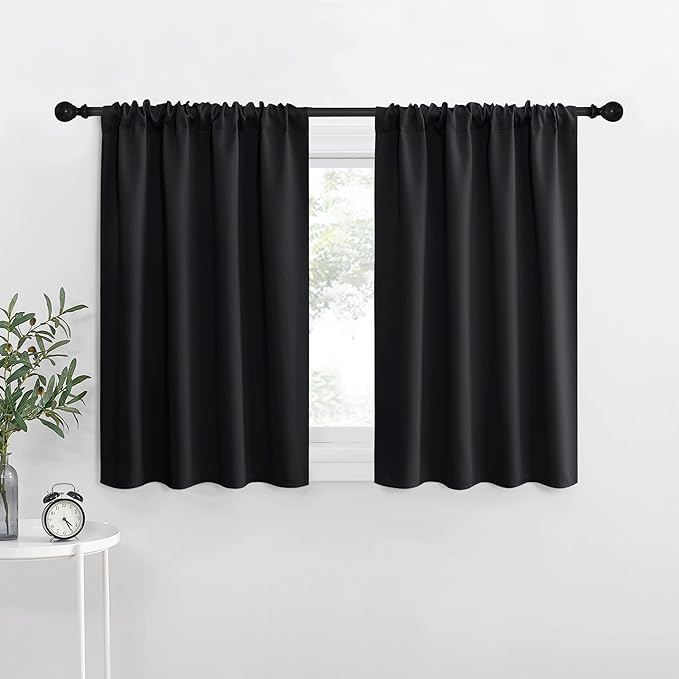 NICETOWN Short Curtains 36 inches Long, Kitchen Window Curtains Over Sink by NICETOWN
