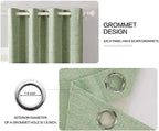 MIULEE Linen Texture 90 Inches Curtains - Image 4