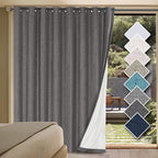 H.VERSAILTEX Linen Blackout Curtains Durable Thick Textured Linen Look 100% by HVERSAILTEX