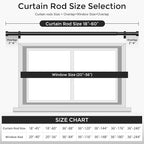 VOIIY Curtain Rods for Windows 28 to 48 Inch, Modern Adjustable Heavy Duty - Image 5