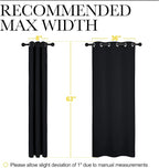 NICETOWN Pitch Black Solid Thermal Insulated Grommet Blackout Curtains/Drapes - Image 3