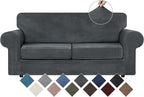 WEERRW Velvet Couch Covers for 2 Cushion Couch Sofa by WEERRW