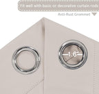 H.VERSAILTEX Blackout Curtains for Sliding Glass Door Room Divider Curtains - Image 3