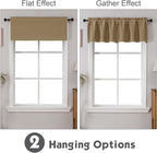 Chyhomenyc Taupe Blackout Valances - Image 2