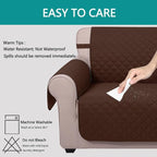 U-NICE HOME Recliner Chair Covers Reversible Quilted Water Repellent Pet - Image 4