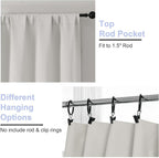 Simplebrand Ava Natural Blackout Curtains - Image 4