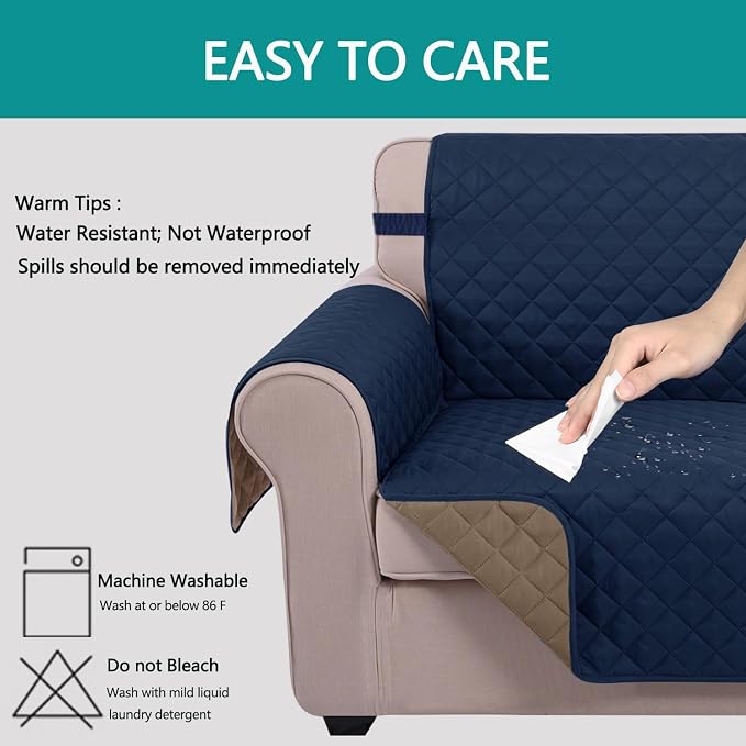 U-NICE HOME Futon Sofa Covers Reversible Sofa Slipcover Armless Cover Furniture - Image 5