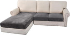 H.VERSAILTEX Velvet Stretch Sectional Couch Covers 3 Pieces Sofa Seat Cushion by HVERSAILTEX