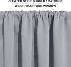 RYB HOME Cafe Blackout Curtains 24 inch Length, RV Curtains - Image 5