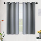 SimpleHome Ombre Room Darkening Curtains 45 inches Length by SimpleHome