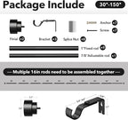 IFELS Heavy Duty Curtain Rods for Windows 72 to 144 Inch, 1 Inch Adjustable - Image 7