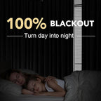 H.VERSAILTEX Linen Blackout Curtains 96 Inches Long 100% Absolutely Blackout - Image 2
