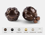 KAMANINA 2 Pack Curtain Rods for Windows 48 to 84 Inch, Antique Bronze Heavy - Image 2