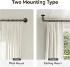 Zeerobee Curtain Rods for Windows 144 to 168, 1 Inch Industrial Wrap Around - Image 5