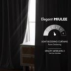 MIULEE Silver Gray Velvet Curtains 108 inches - Image 5