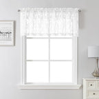 Lecloud Leia White Sheer Valances by Lecloud