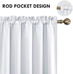DWCN Blackout Curtains for Bedroom – Rod Pocket Thermal Insulated Noise - Image 4
