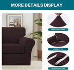 Turquoize 2 Piece Chair Covers Chair Slipcovers - Image 4