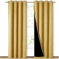 NICETOWN 100% Blackout Window Curtain Panels, Heat and Cold Blocking Drapes by NICETOWN