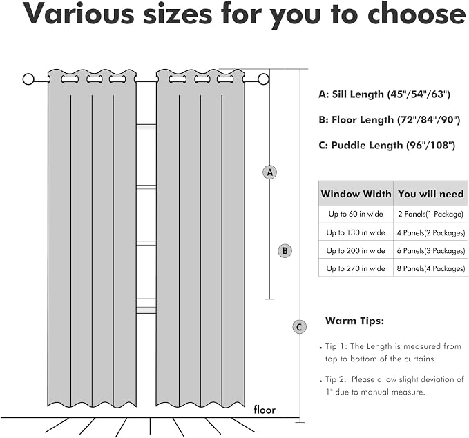 MIULEE Linen Curtains for Bedroom Solid 100% Blackout Thermal Insulated Greige - Image 7
