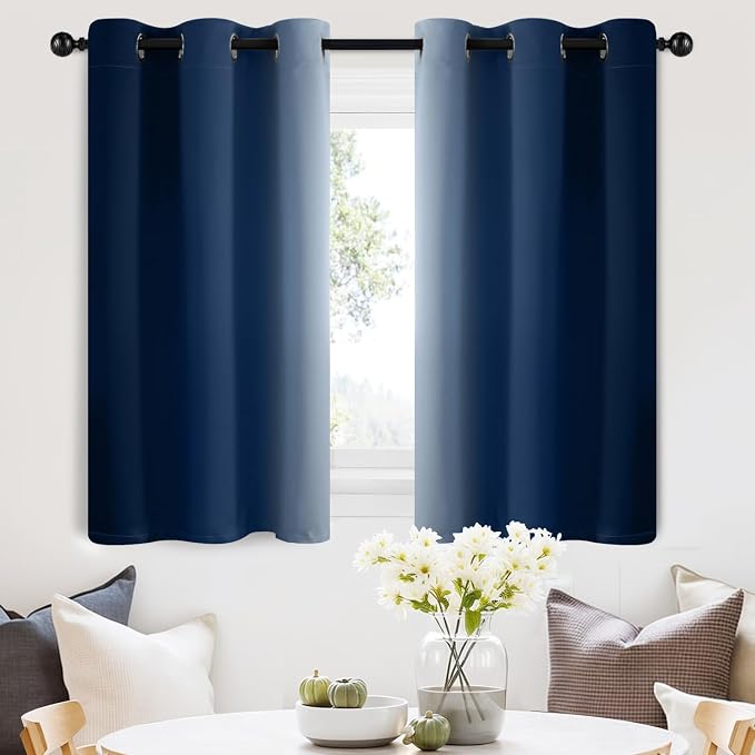 SimpleHome Ombre Room Darkening Curtains 36 inches Length by SimpleHome