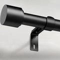 GEEBOBO Black Curtain Rods for Windows 120 to 240 Inch, 1 Inch Extra Long Heavy by GEEBOBO