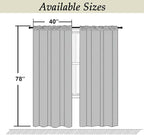 Simplebrand Ava Black Blackout Curtains - Image 9