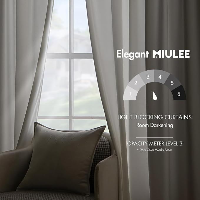 MIULEE White Velvet Curtains 84 inches - Image 5