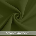 Yakamok Olive Green Curtains 84 Inches Length Blackout Curtain - Image 5