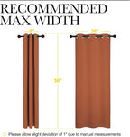 NICETOWN Bedroom Curtains 50 inches Long, Privacy and Thermal Insulated - Image 7