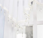 Molaxhome Swag Curtain 51 inch Length Rod Pocket Scalloped Curtain Valance - Image 8
