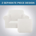 H.VERSAILTEX 2 Piece Couch Cover Stretch Stylish Chair Cover Furniture - Image 3