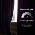 MIULEE Purple Velvet Curtains 90 inches - Image 5