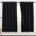 NICETOWN 100% Blackout Window Curtain Panels, Full Light Blocking Drapes - Image 2